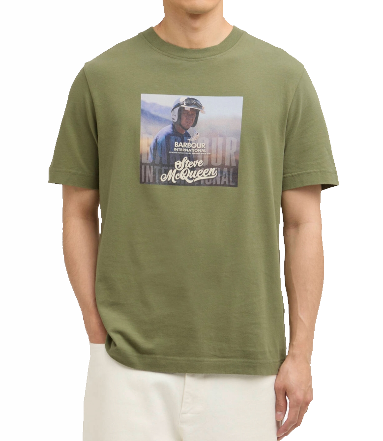 BARBOUR T SHIRT MTS1584OL31 VERDE